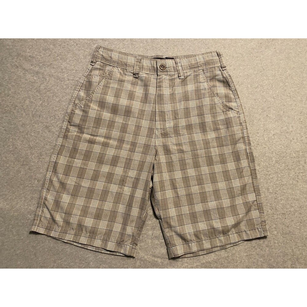 Billabong Chino Shorts Men's 31‎ Gray Blue Slash Pockets Embroidered Medium Wash